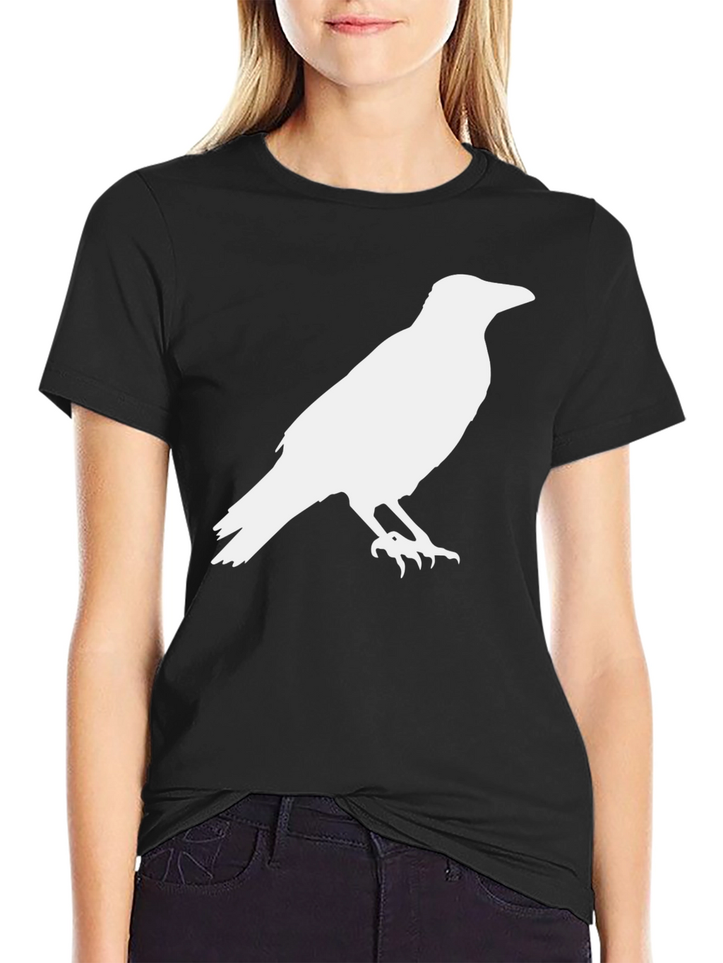 Raven Silhouette Black T-Shirt