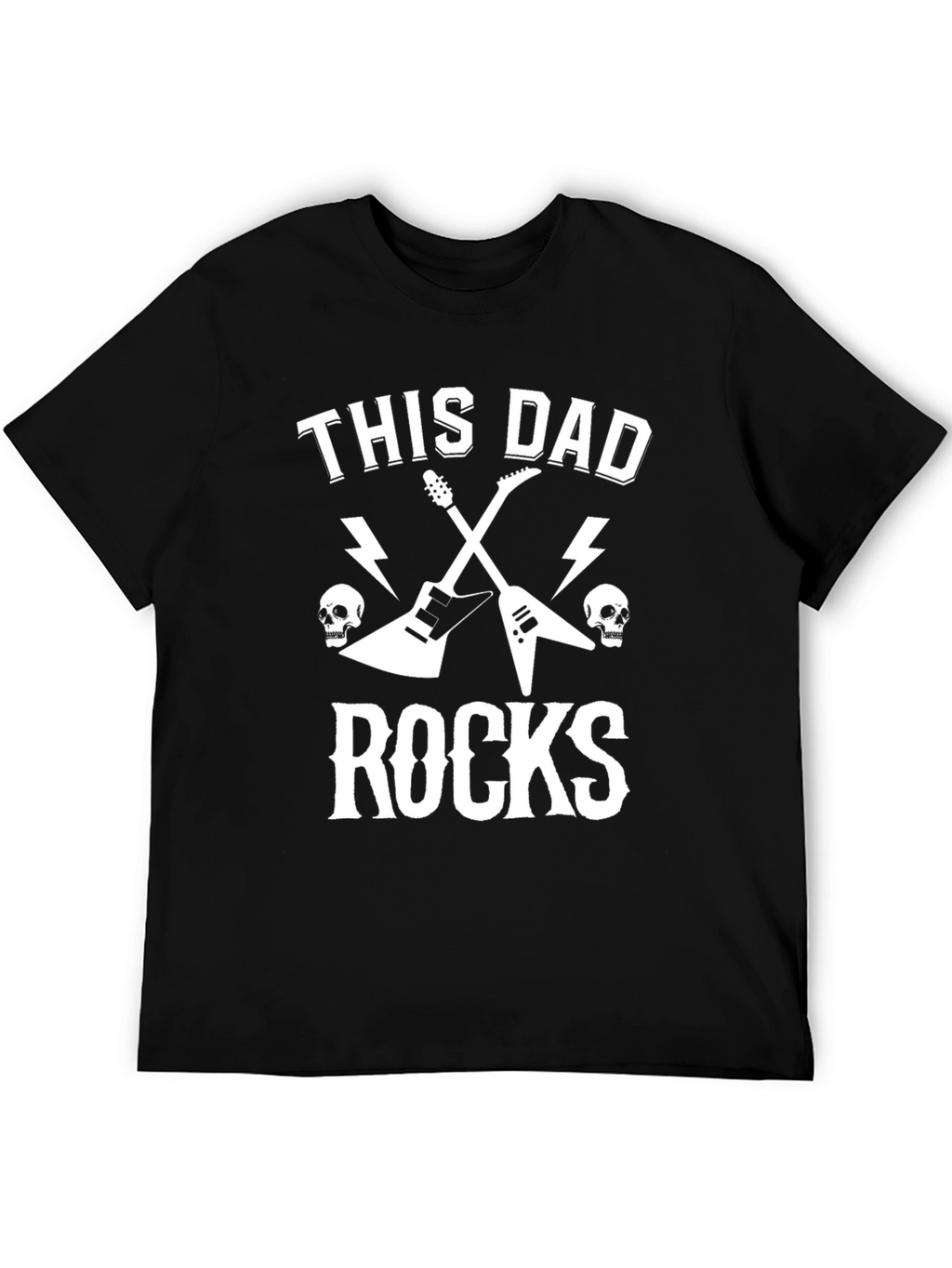 This Dad Rocks T-Shirt - Rocker Father Tee
