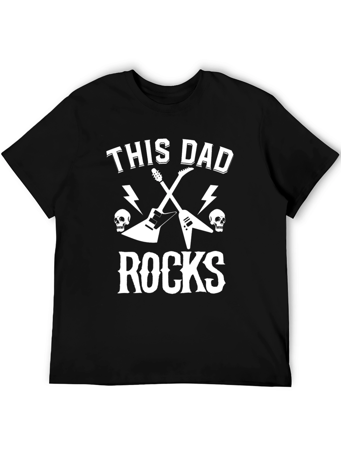 This Dad Rocks T-Shirt - Rocker Father Tee
