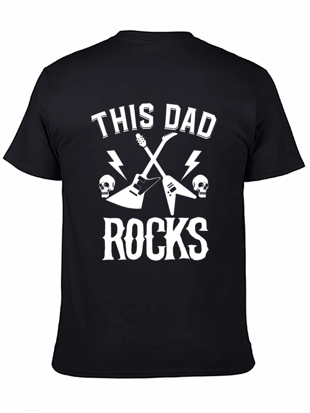 This Dad Rocks T-Shirt - Rocker Father Tee