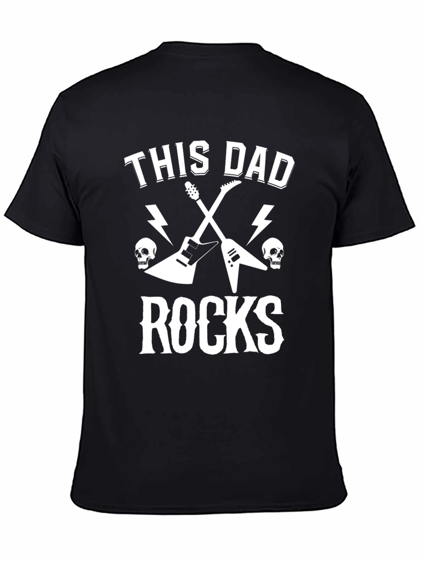 This Dad Rocks T-Shirt - Rocker Father Tee