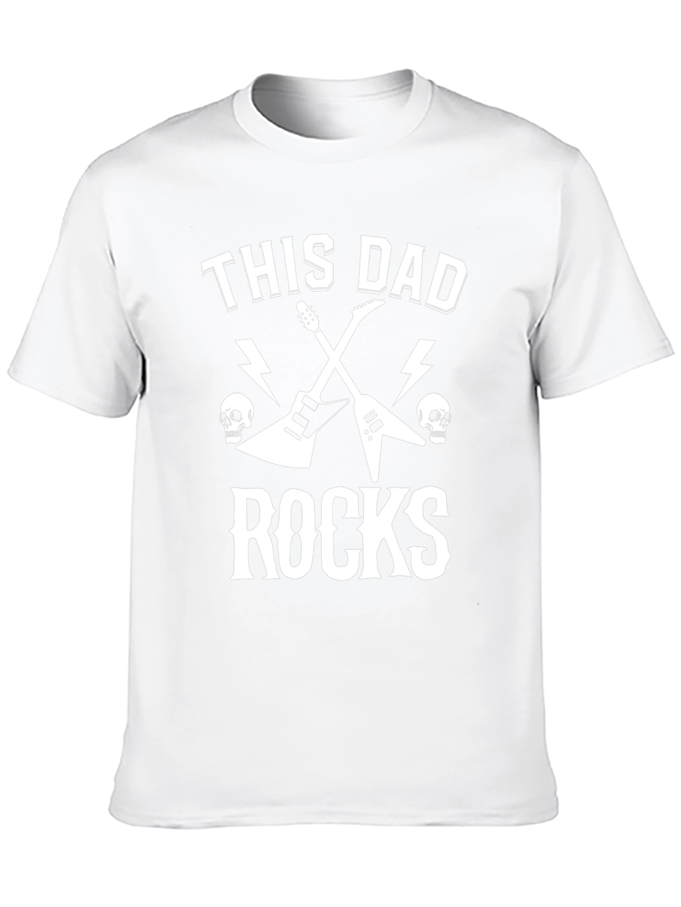 This Dad Rocks T-Shirt - Rocker Father Tee
