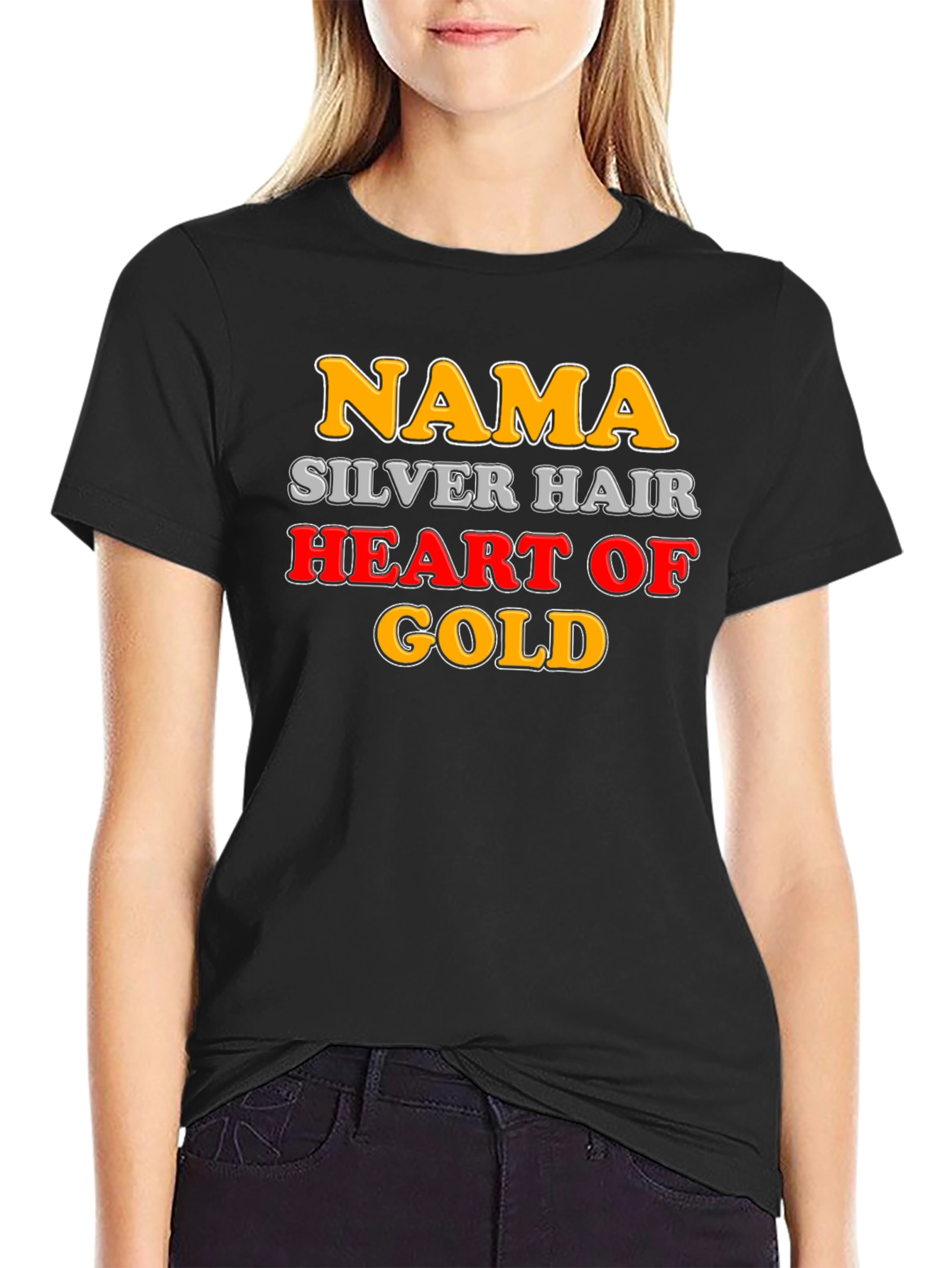 Nama Silver Hair Heart of Gold Novelty T-Shirt