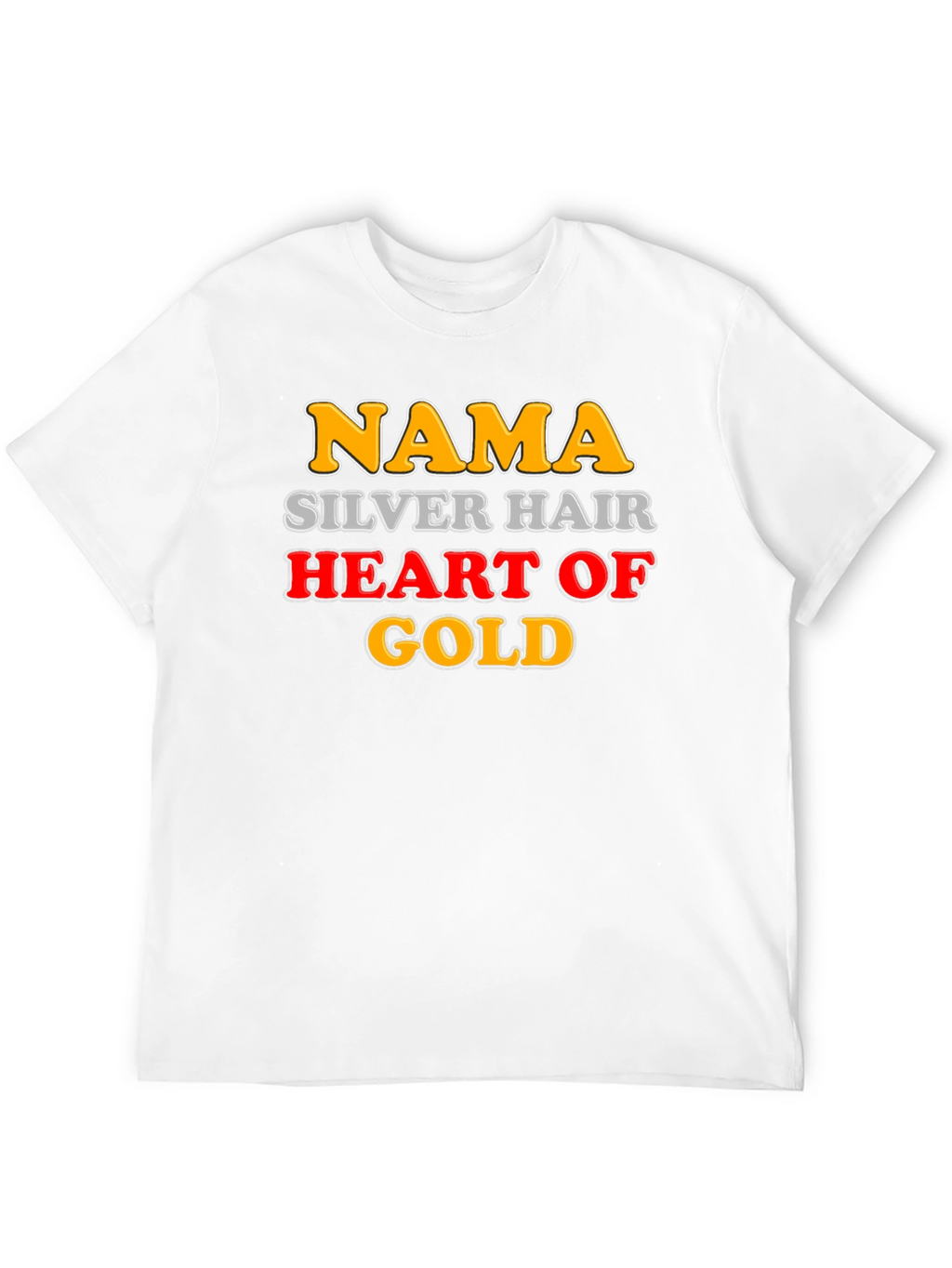 Nama Silver Hair Heart of Gold Novelty T-Shirt