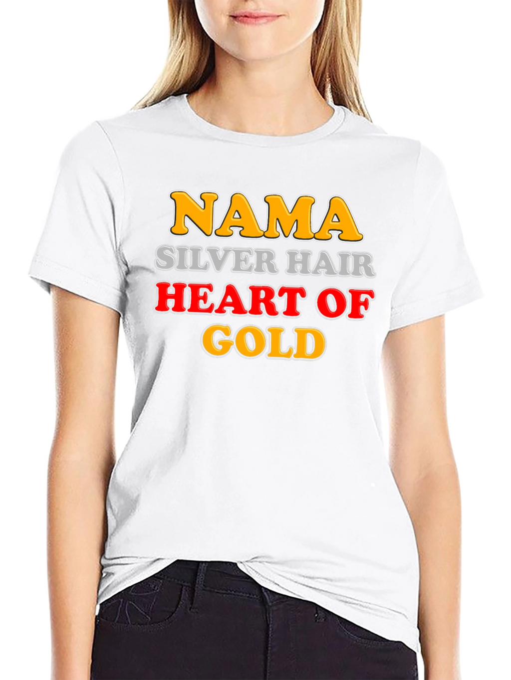 Nama Silver Hair Heart of Gold Novelty T-Shirt