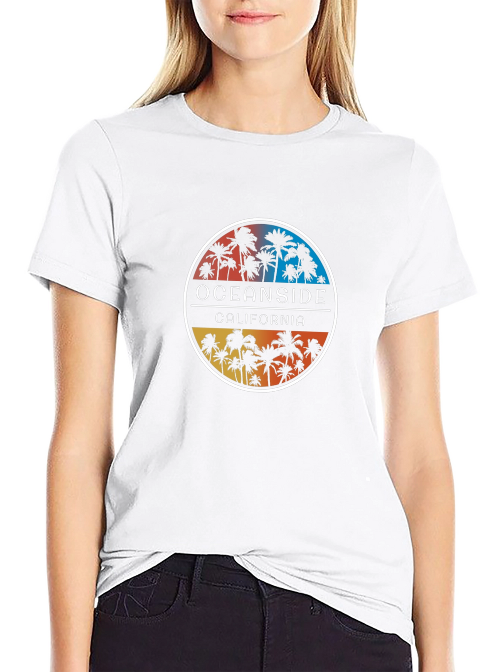 Oceanside California Palm Tree T-Shirt