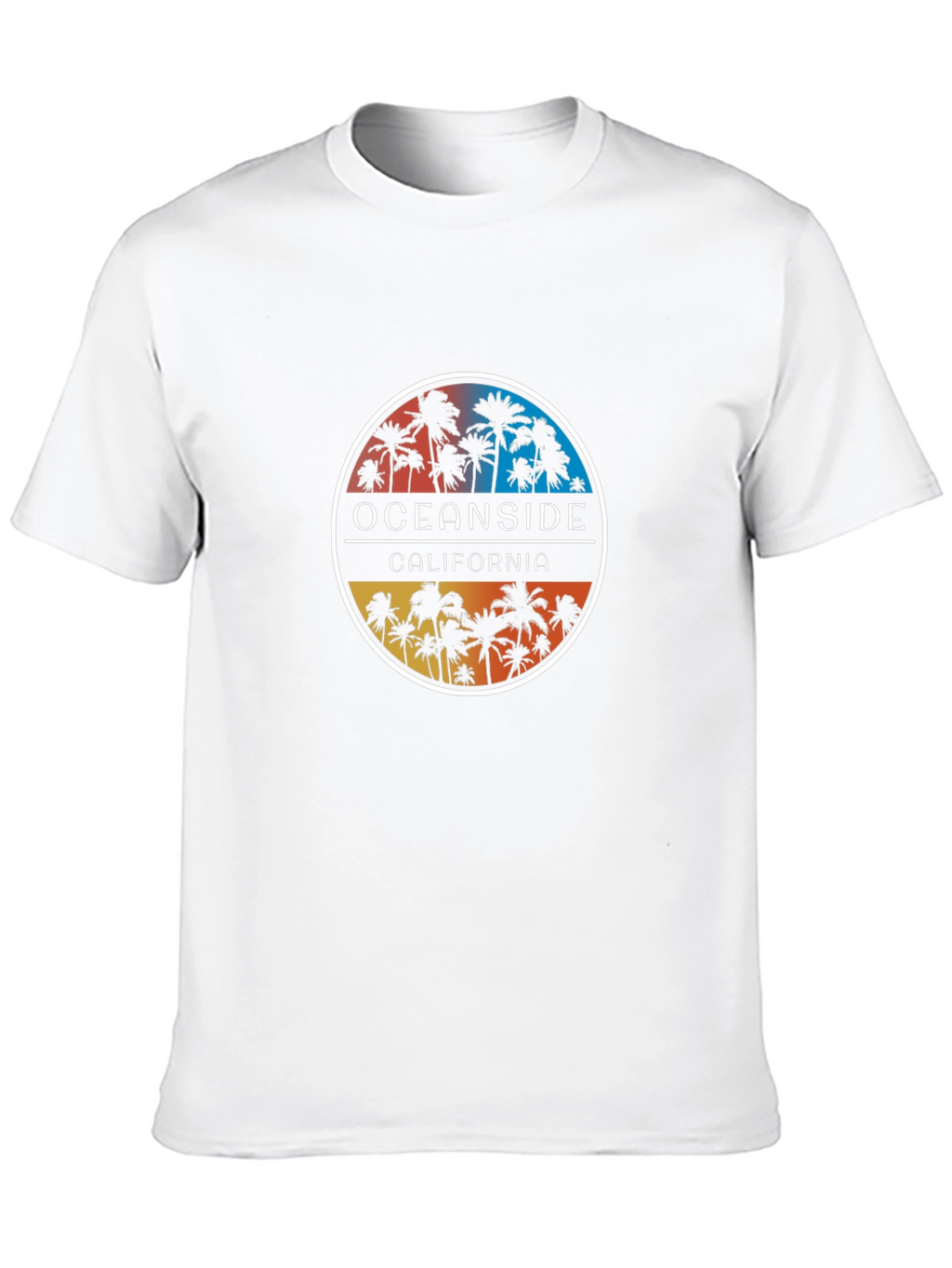 Oceanside California Palm Tree T-Shirt