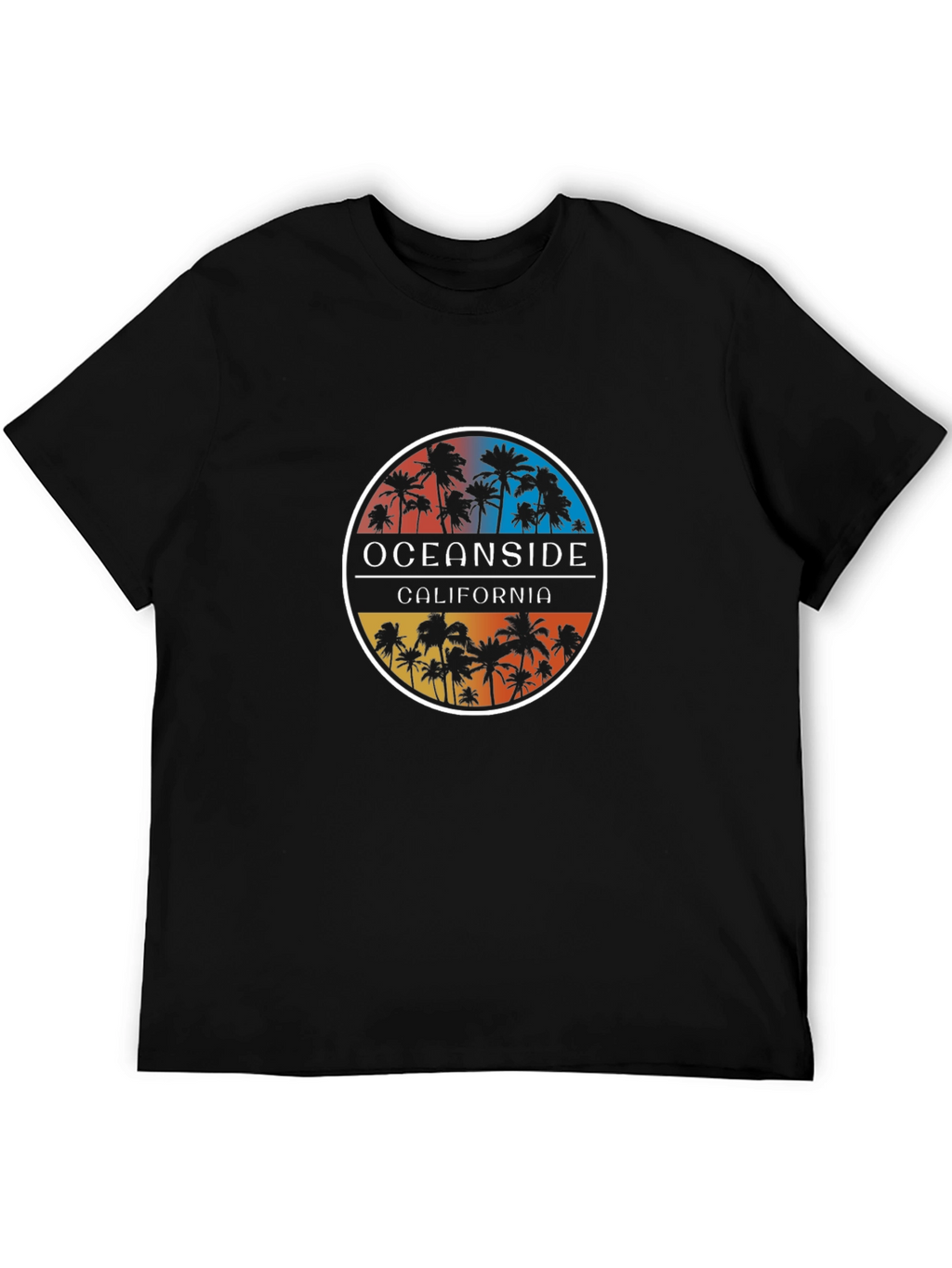Oceanside California Palm Tree T-Shirt