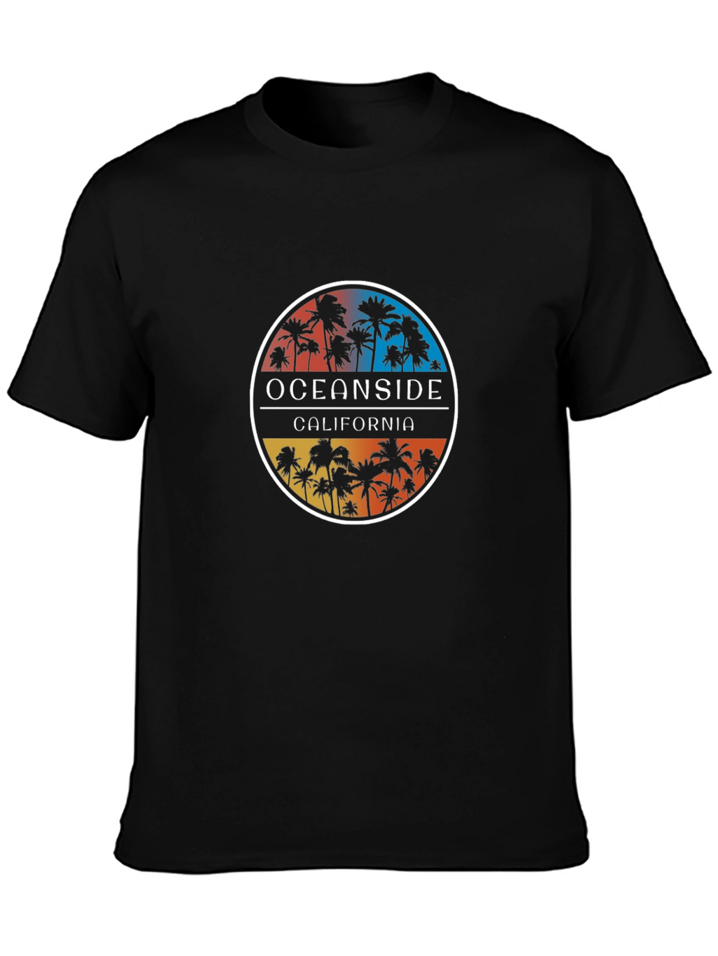 Oceanside California Palm Tree T-Shirt