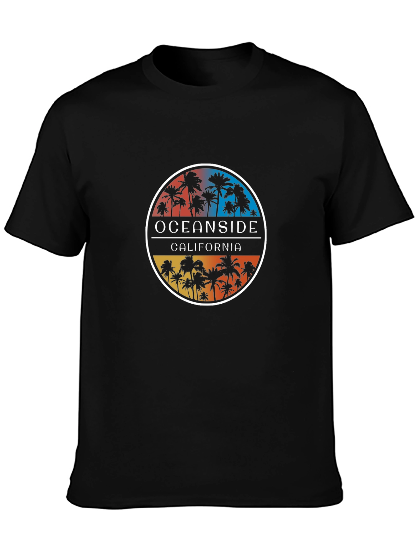 Oceanside California Palm Tree T-Shirt