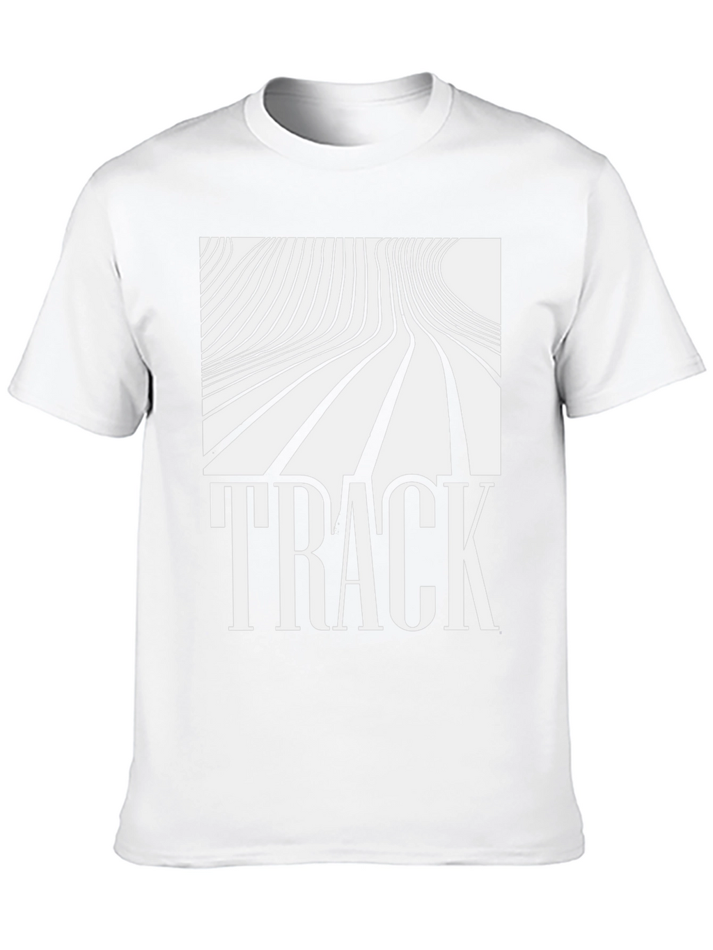 Abstract Line Art Track Graphic T-Shirt
