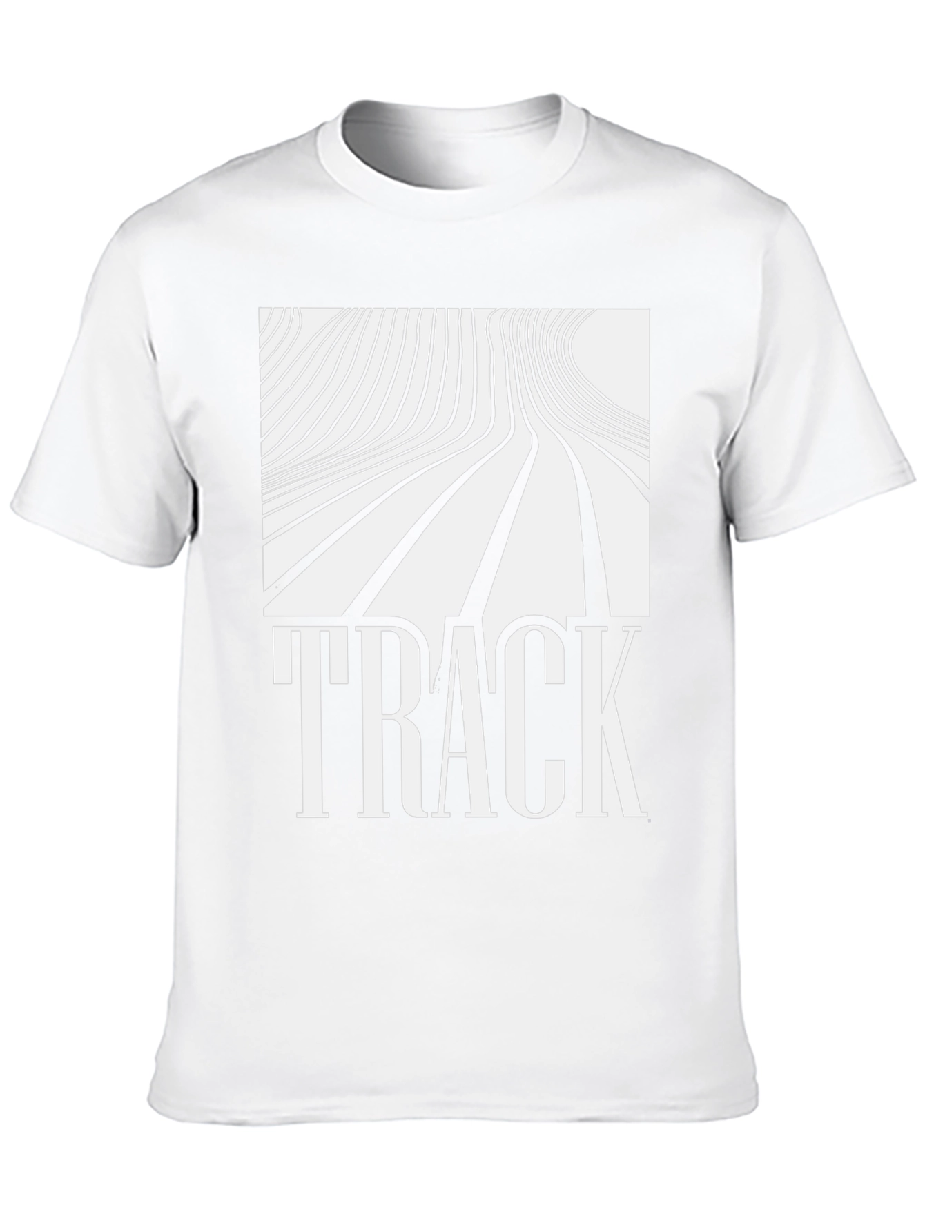 Abstract Line Art Track Graphic T-Shirt