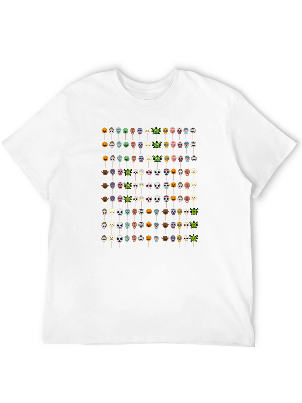 Emoji Faces Black T-Shirt Novelty