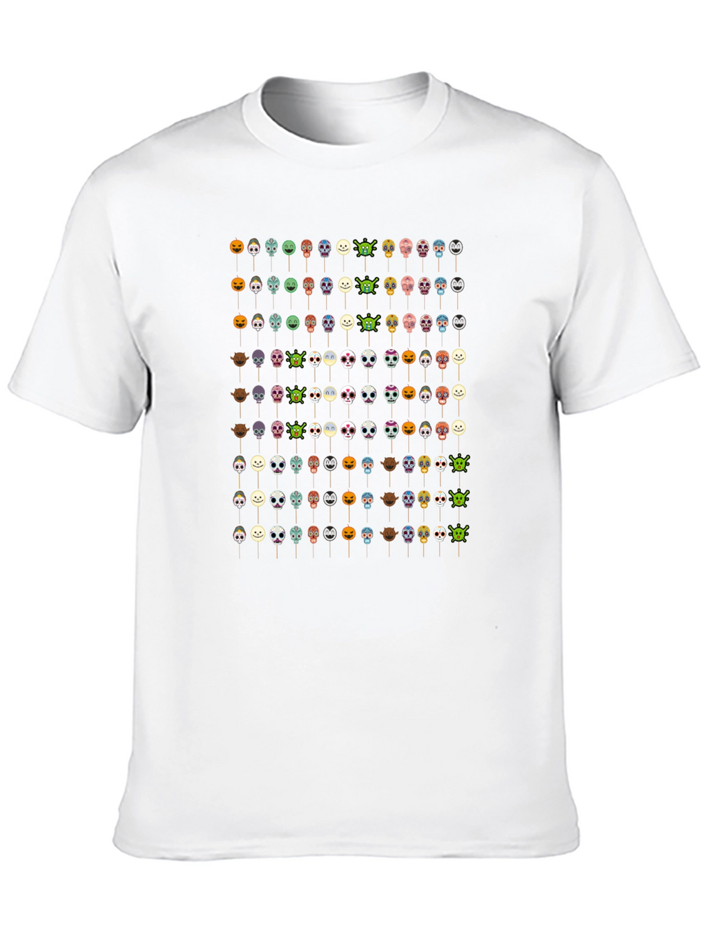 Emoji Faces Black T-Shirt Novelty