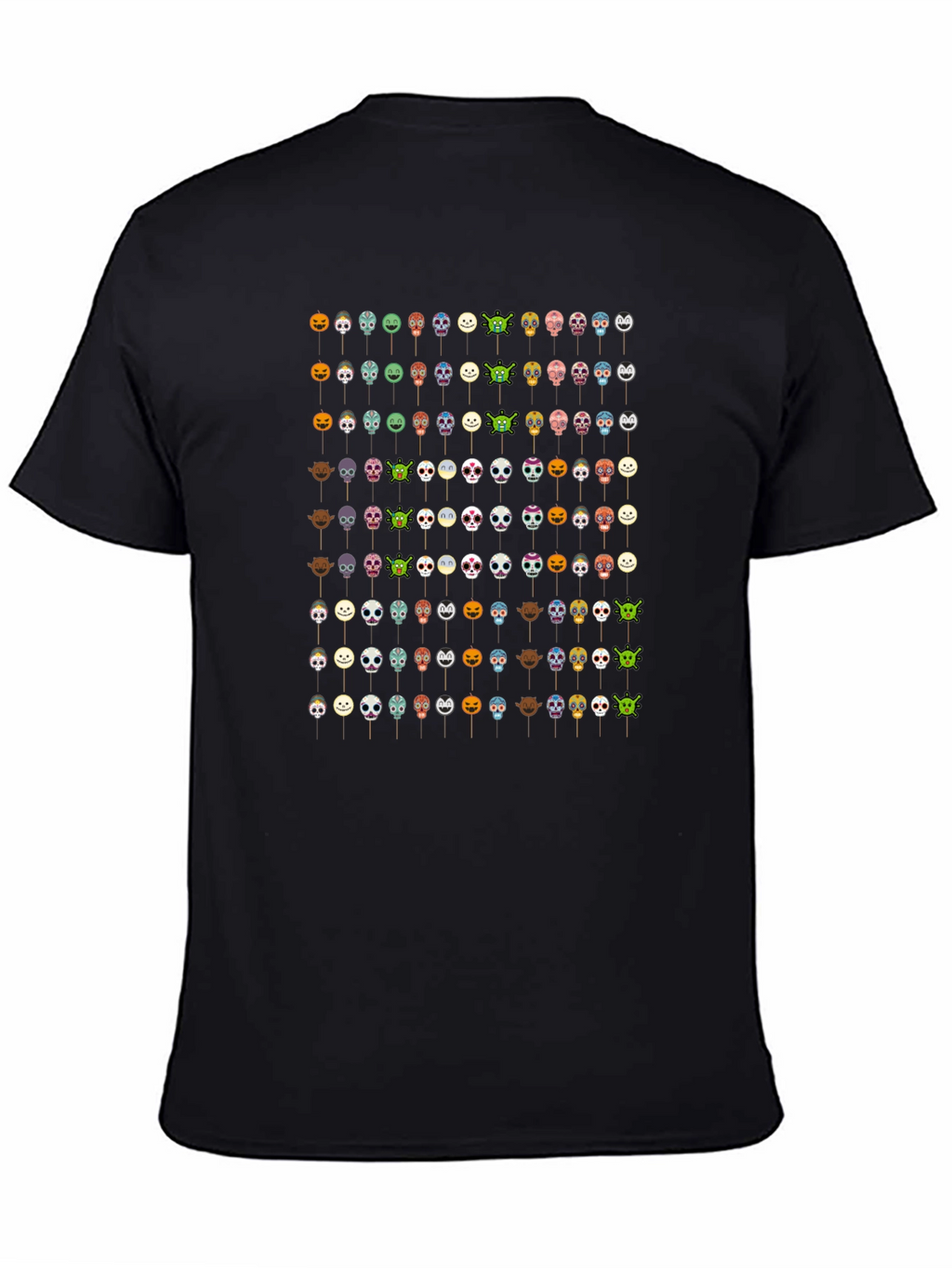 Emoji Faces Black T-Shirt Novelty