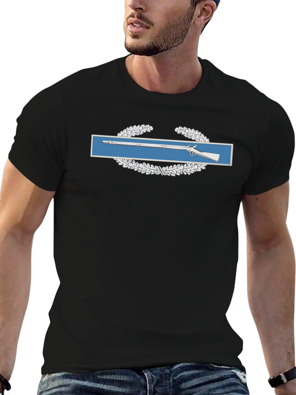 Infantryman Badge Black T-Shirt