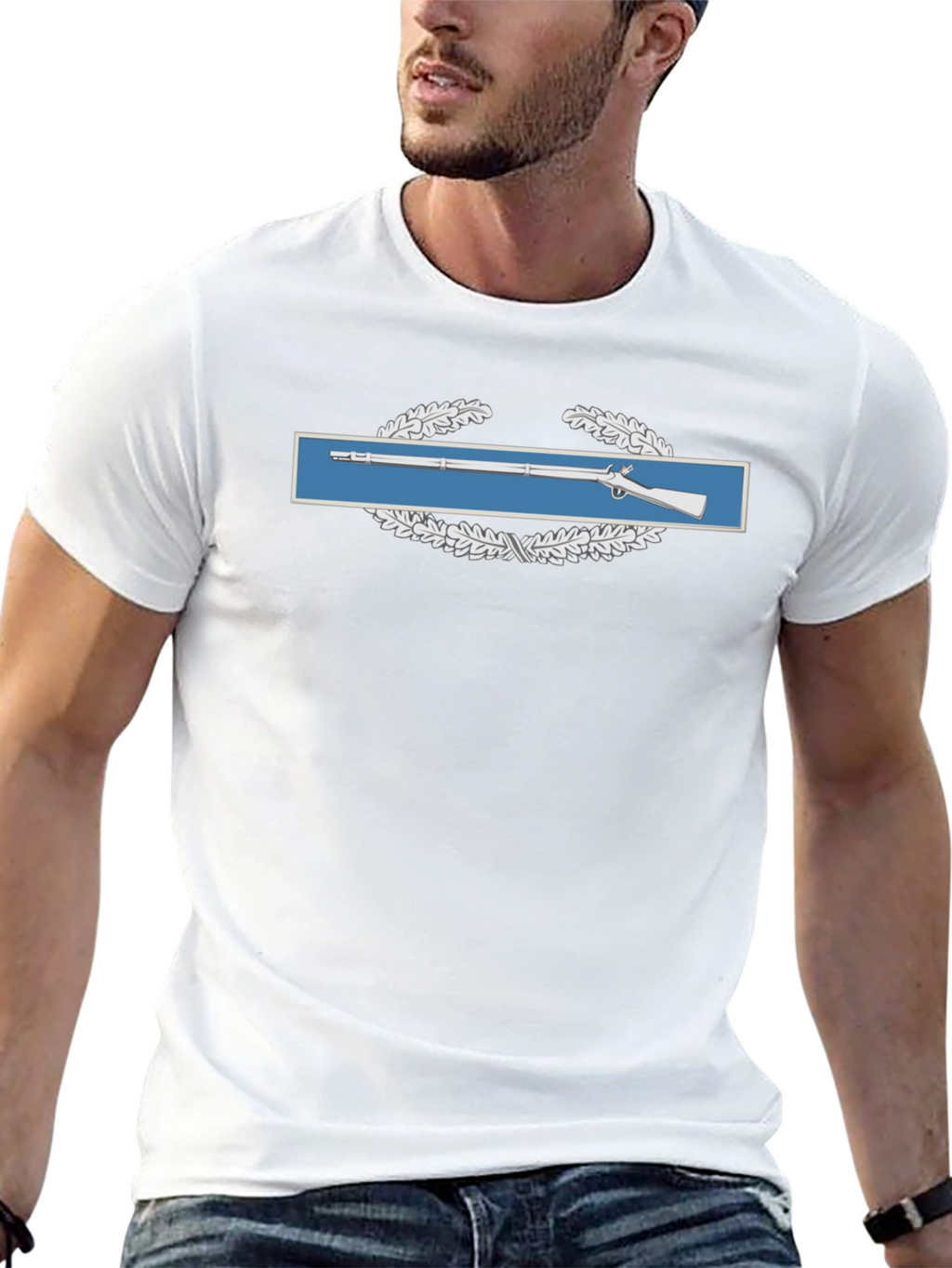 Infantryman Badge Black T-Shirt