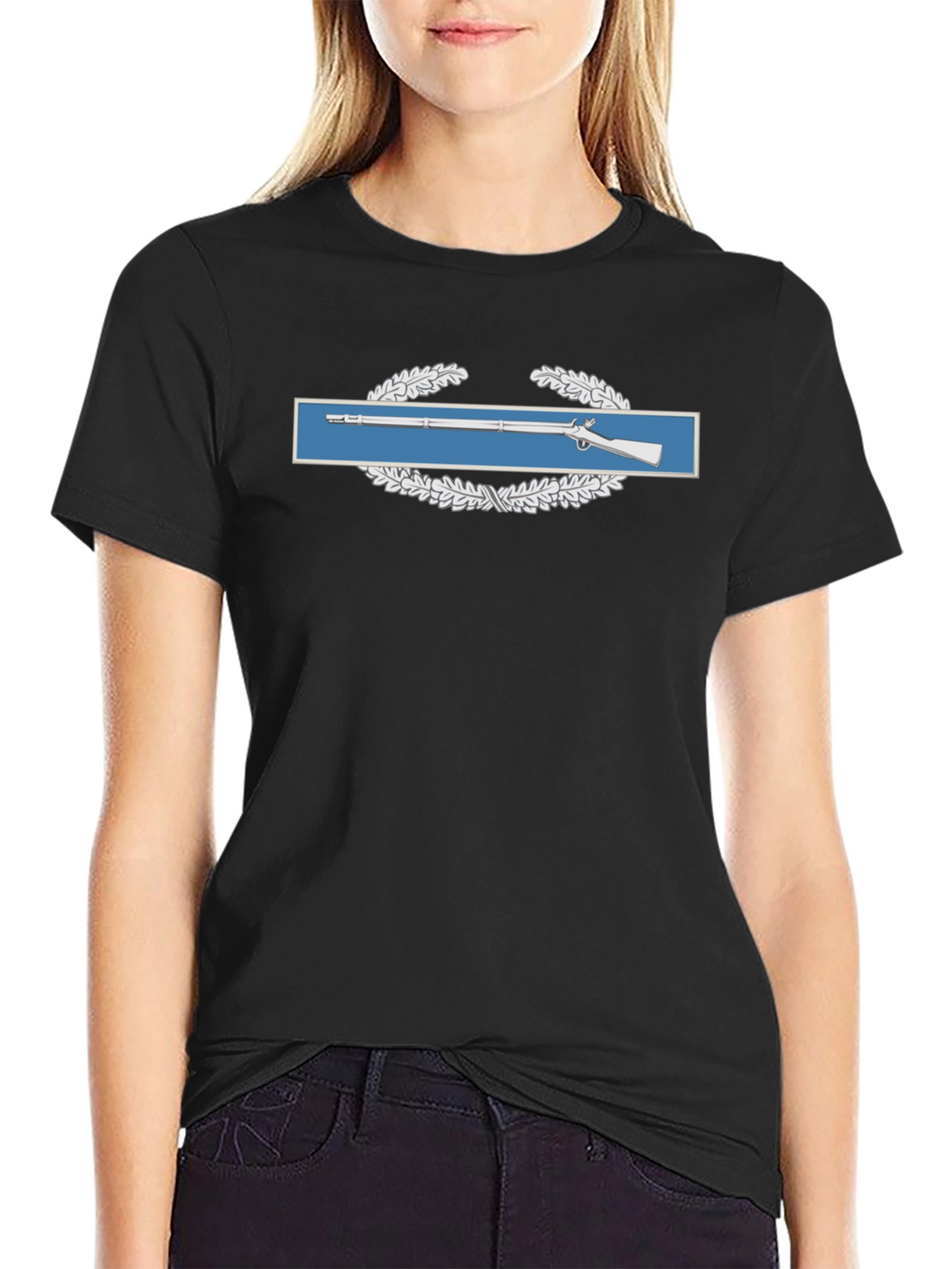 Infantryman Badge Black T-Shirt