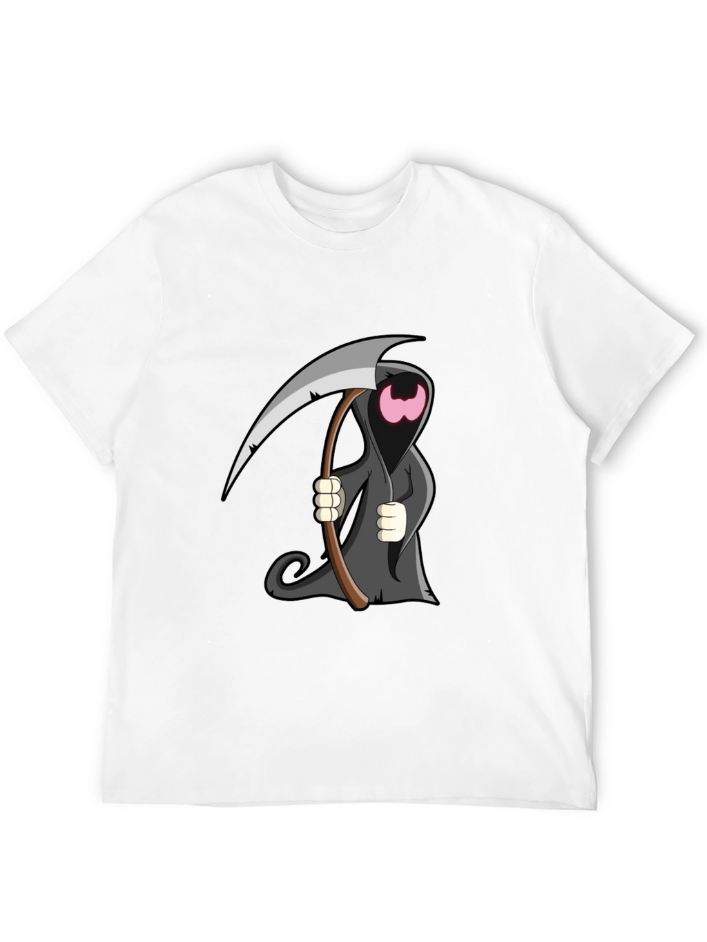 Cartoon Grim Reaper Graphic T-Shirt