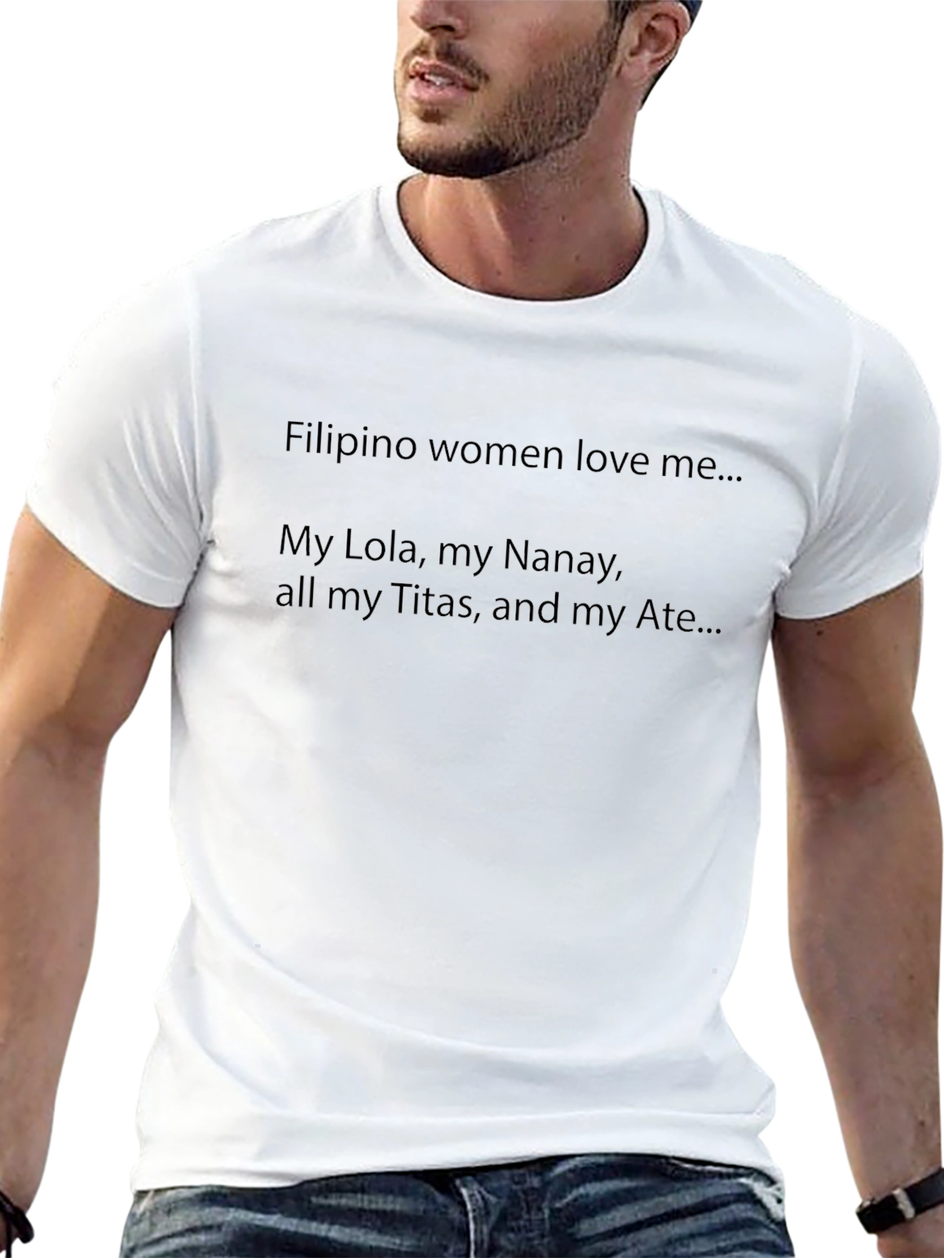Filipino Women Love Me Graphic Tee - Black