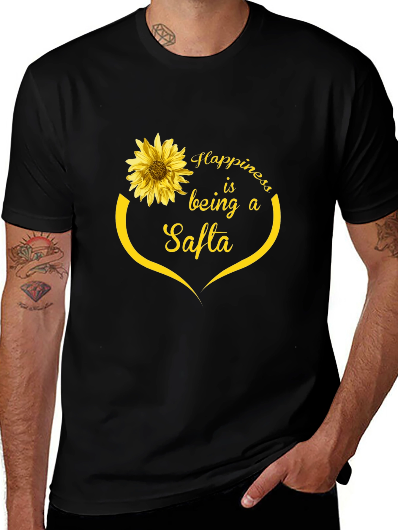 Sunflower Happiness Safta T-Shirt