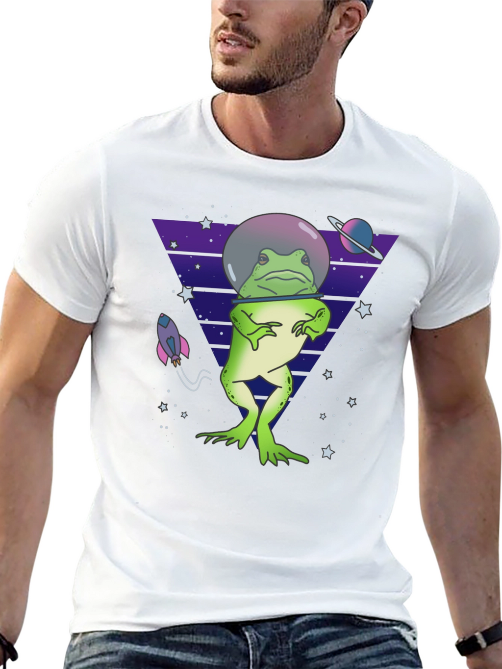 Space Frog T-Shirt - Quirky & Fun Design