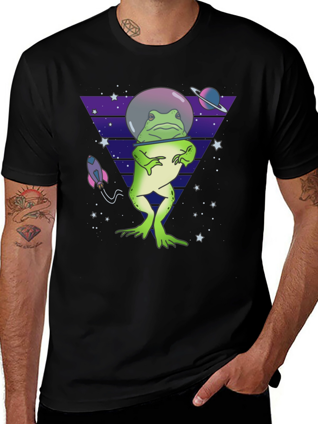 Space Frog T-Shirt - Quirky & Fun Design