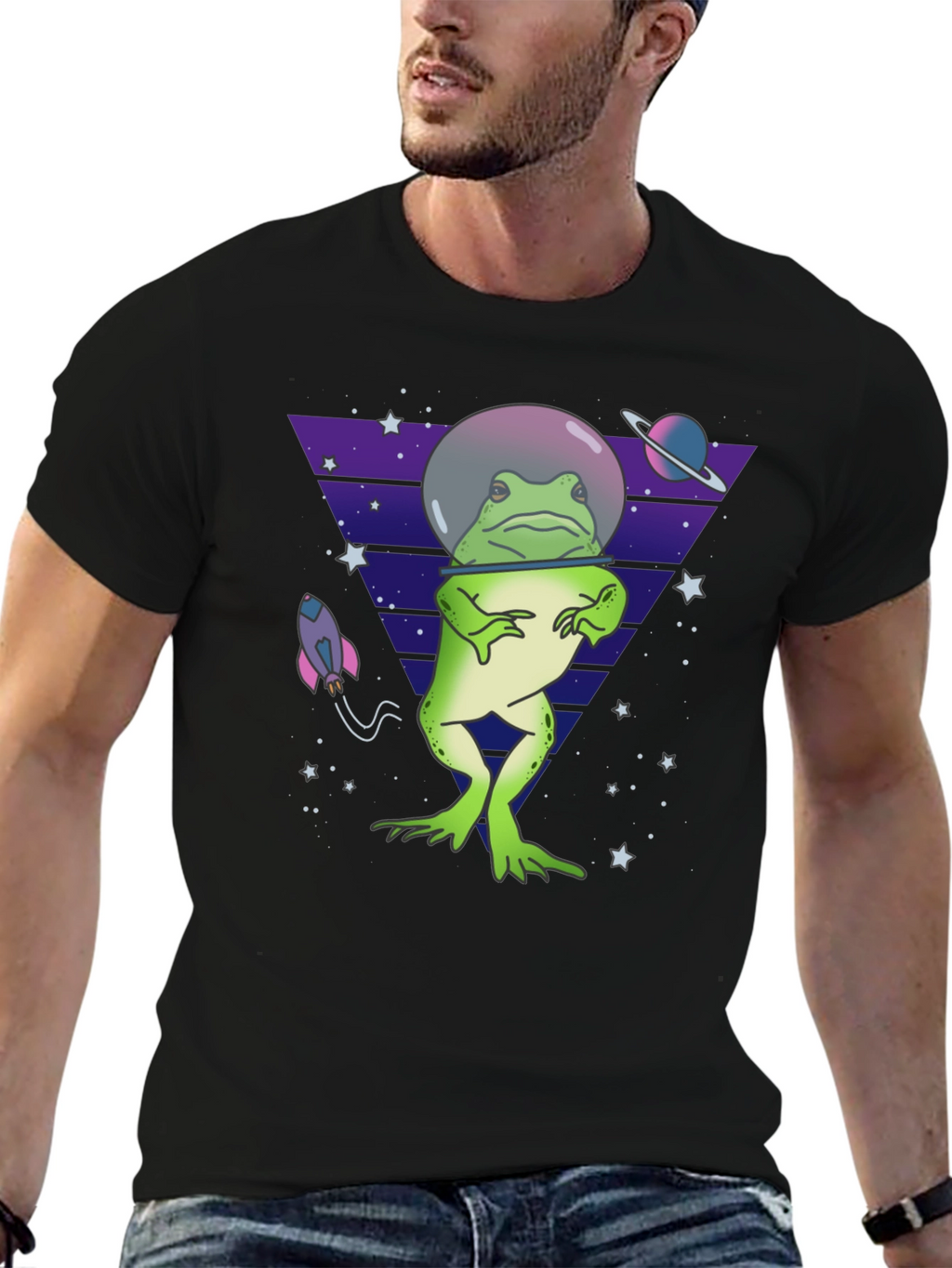 Space Frog T-Shirt - Quirky & Fun Design