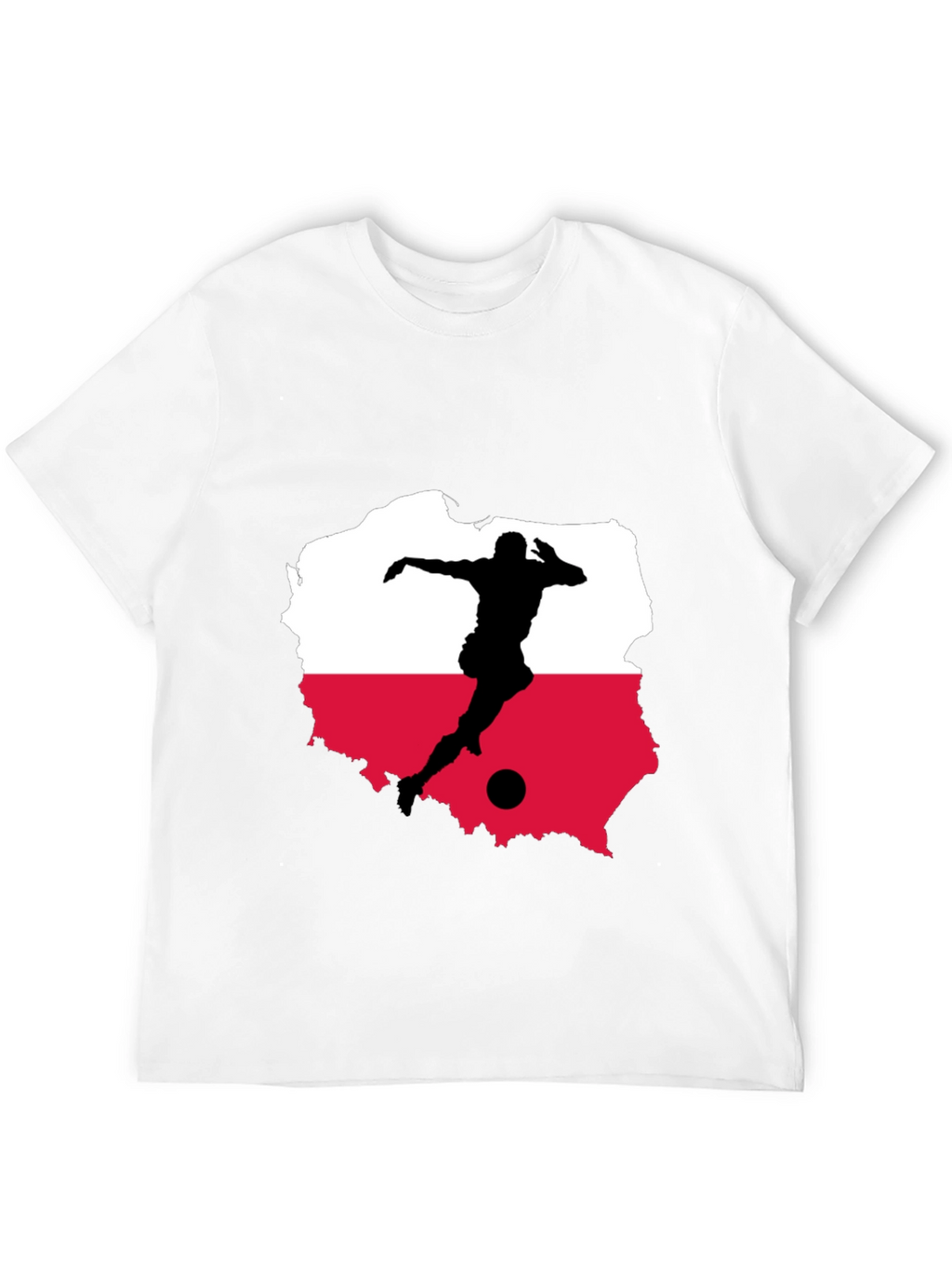 Poland Soccer Black Tee - Show Your Pride!