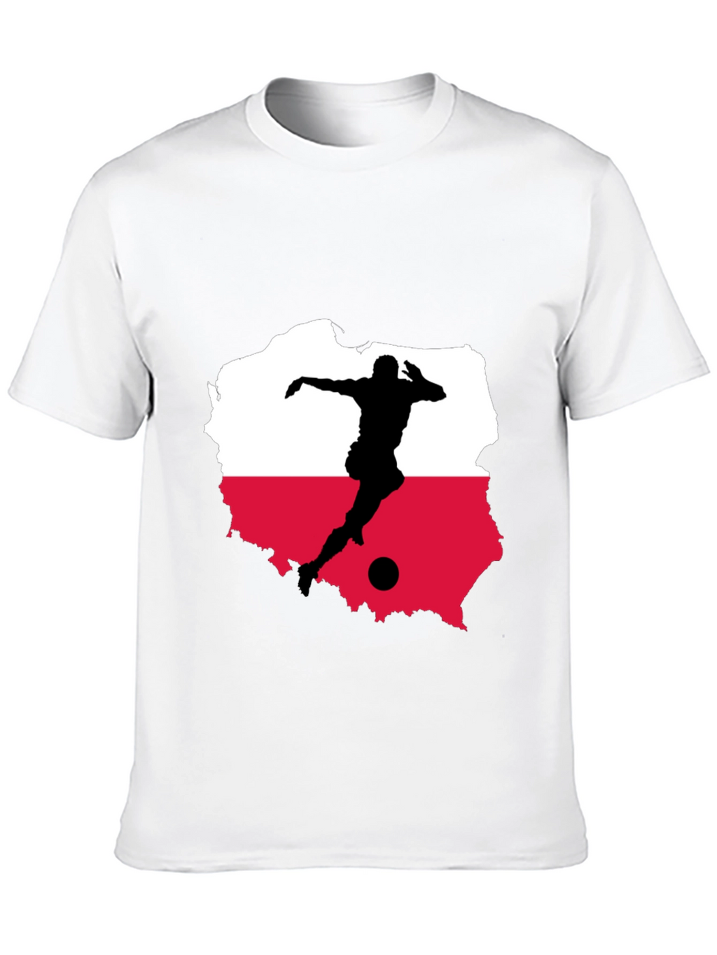 Poland Soccer Black Tee - Show Your Pride!