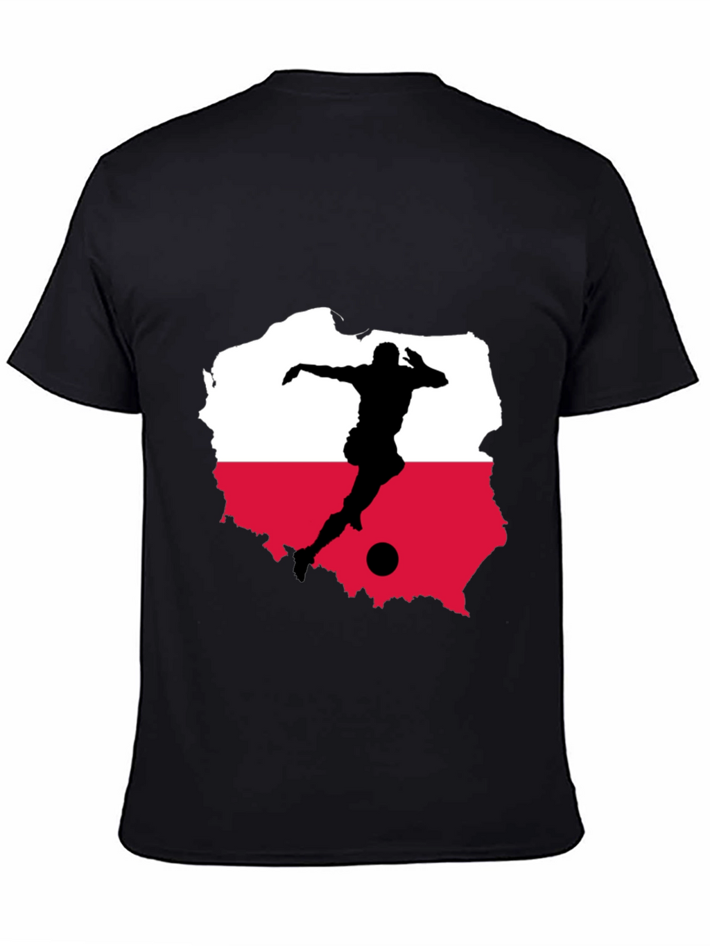Poland Soccer Black Tee - Show Your Pride!