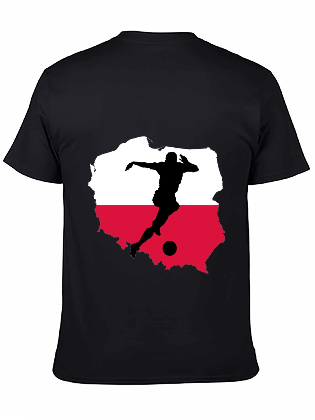 Poland Soccer Black Tee - Show Your Pride!