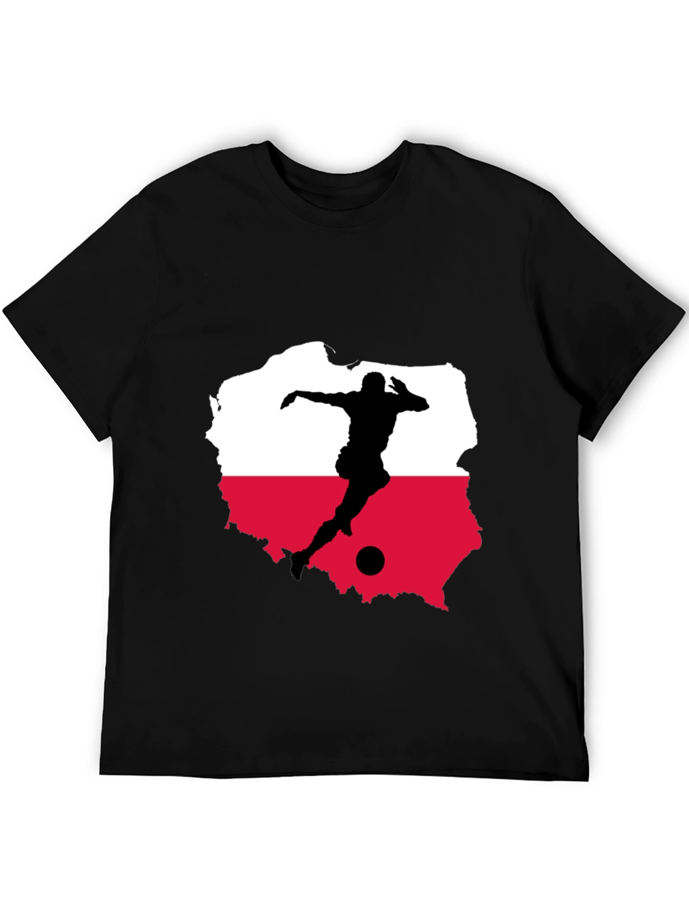 Poland Soccer Black Tee - Show Your Pride!
