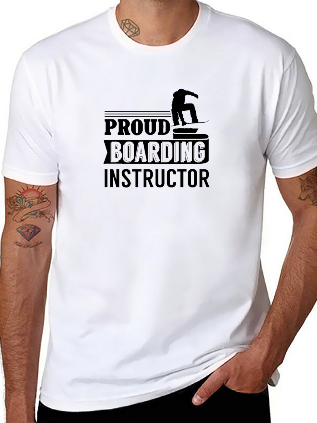 Proud Boarding Instructor T-Shirt - Snowboard Design