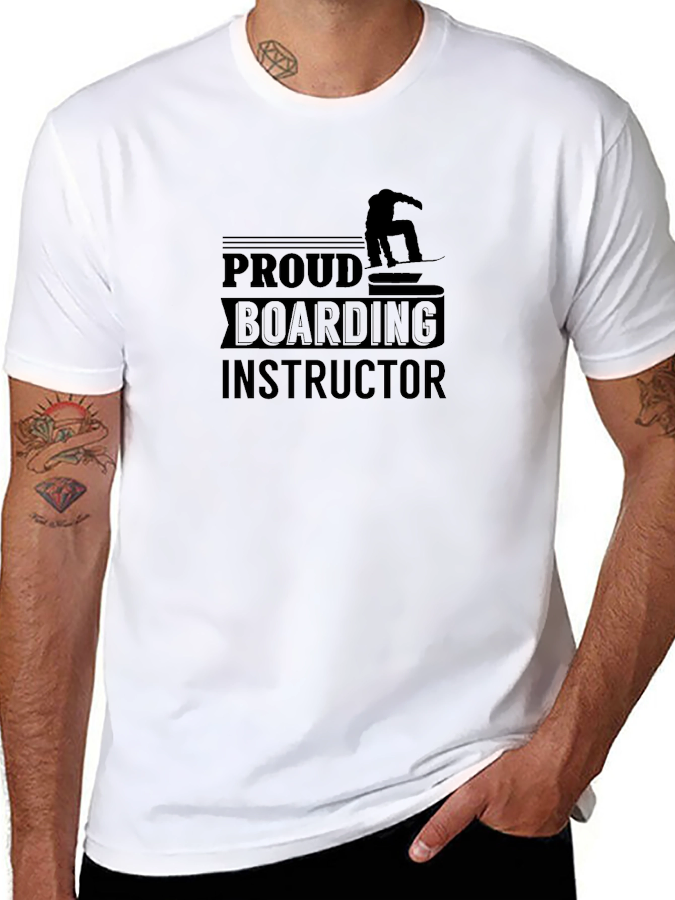 Proud Boarding Instructor T-Shirt - Snowboard Design