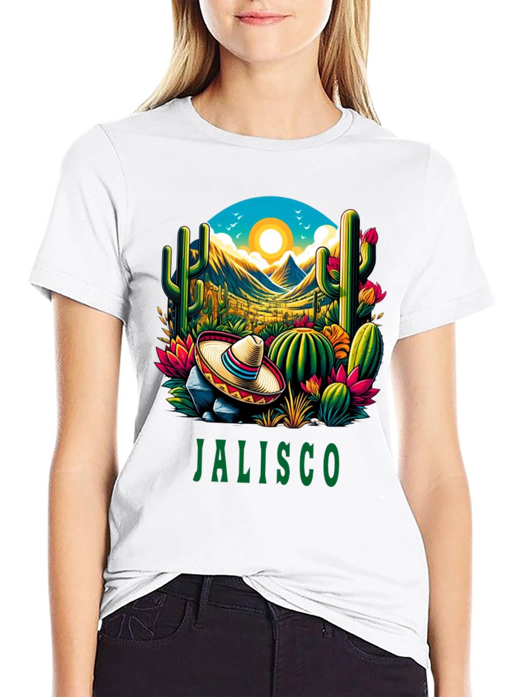 Jalisco T-Shirt - Desert Cactus Design