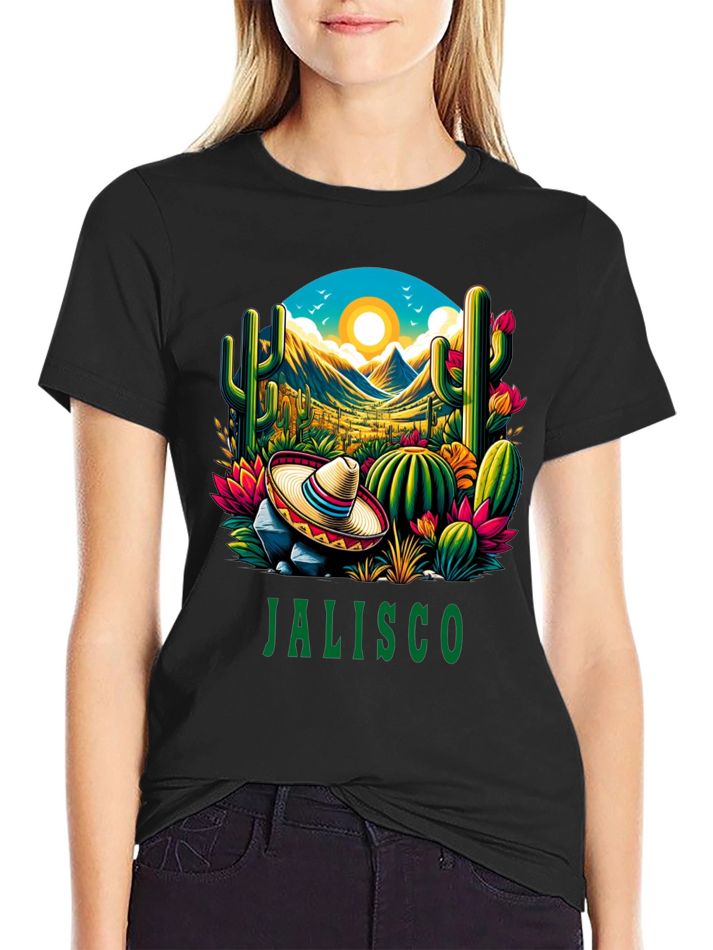 Jalisco T-Shirt - Desert Cactus Design