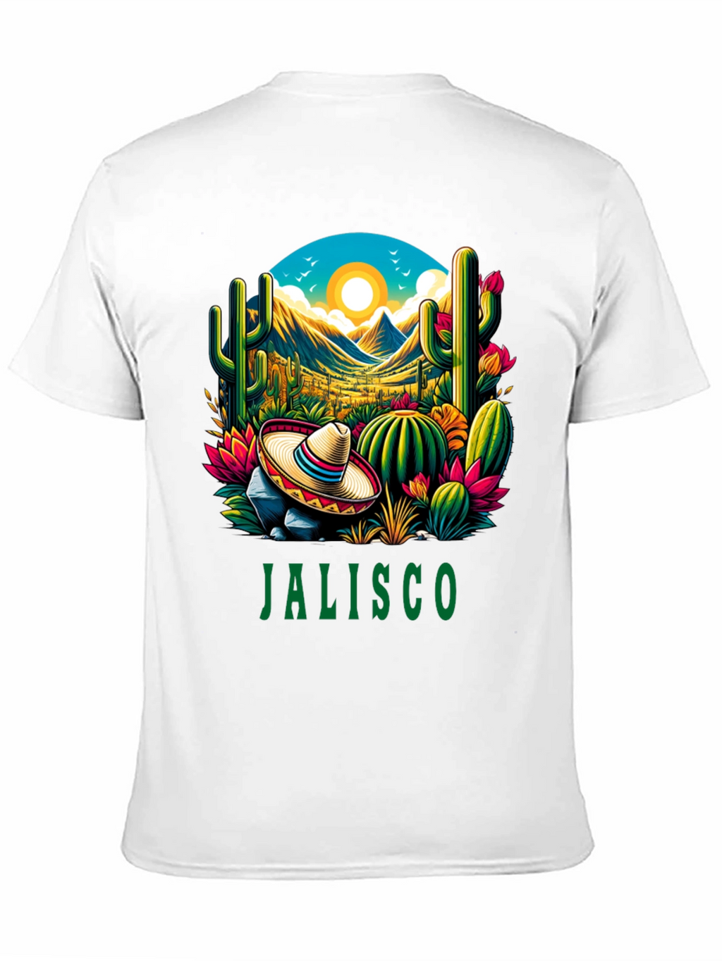 Jalisco T-Shirt - Desert Cactus Design