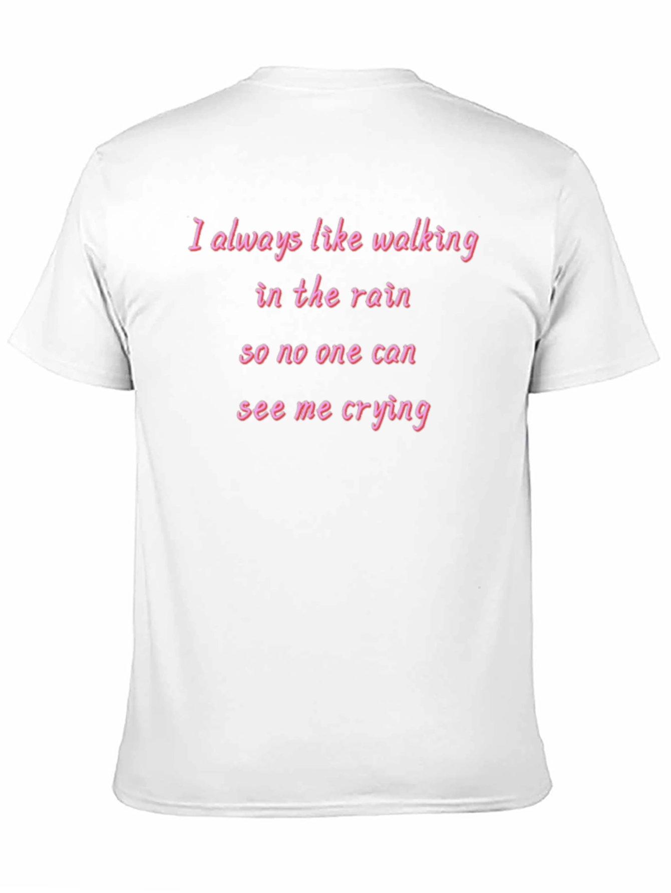 Rainy Day Crying T-Shirt - Walk in Peace