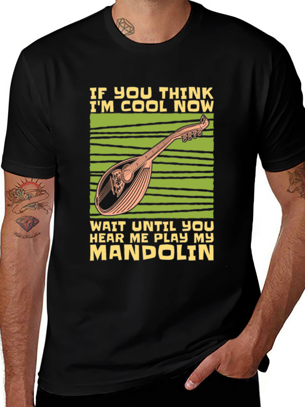 Cool Mandolin Player T-Shirt