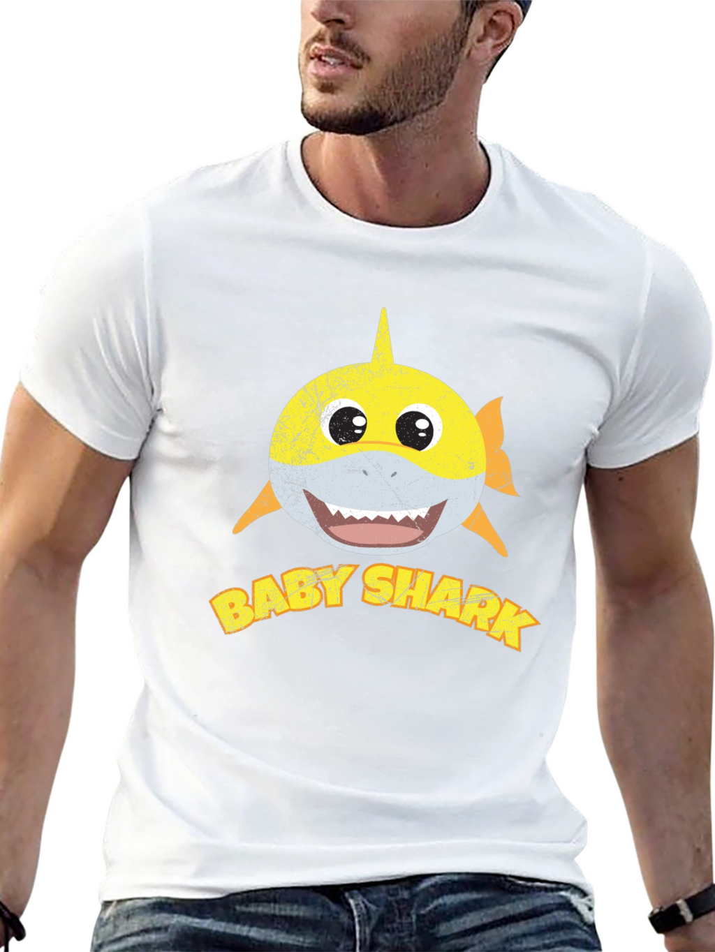 Baby Shark Graphic Print Mens T-Shirt