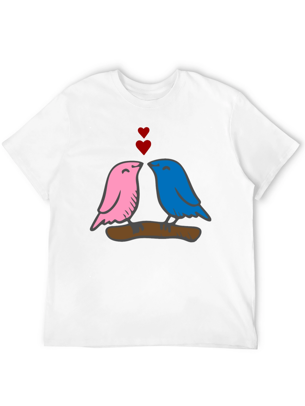 Love Birds Graphic Tee - Soft Cotton Blend