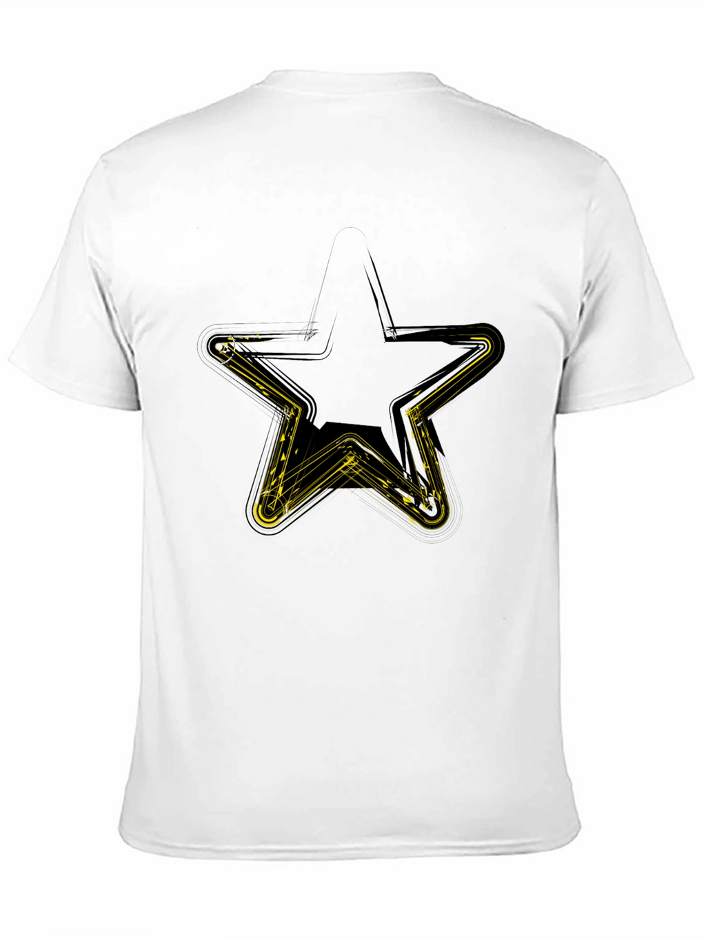 Star Graphic Mens Black T-Shirt