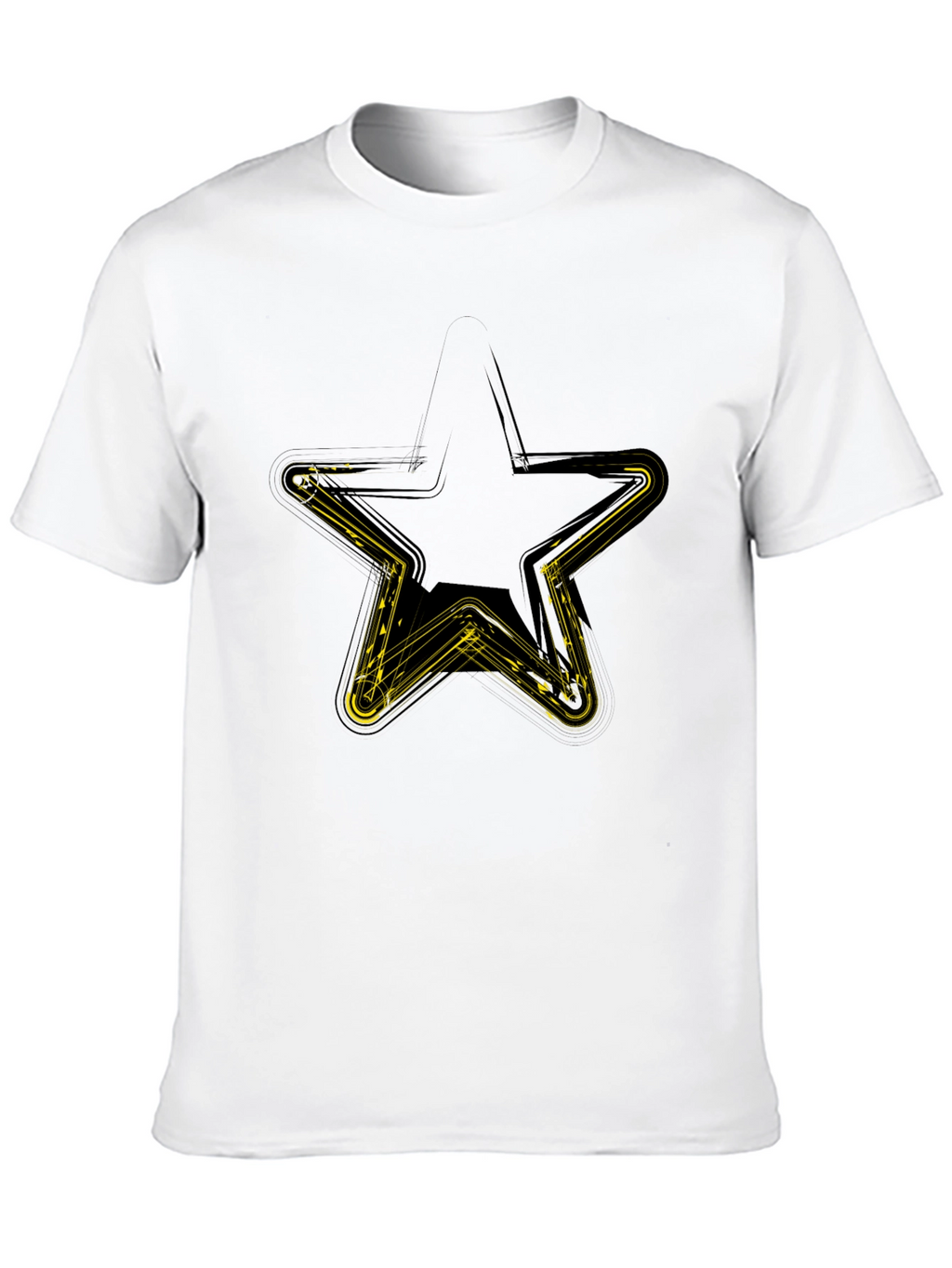 Star Graphic Mens Black T-Shirt