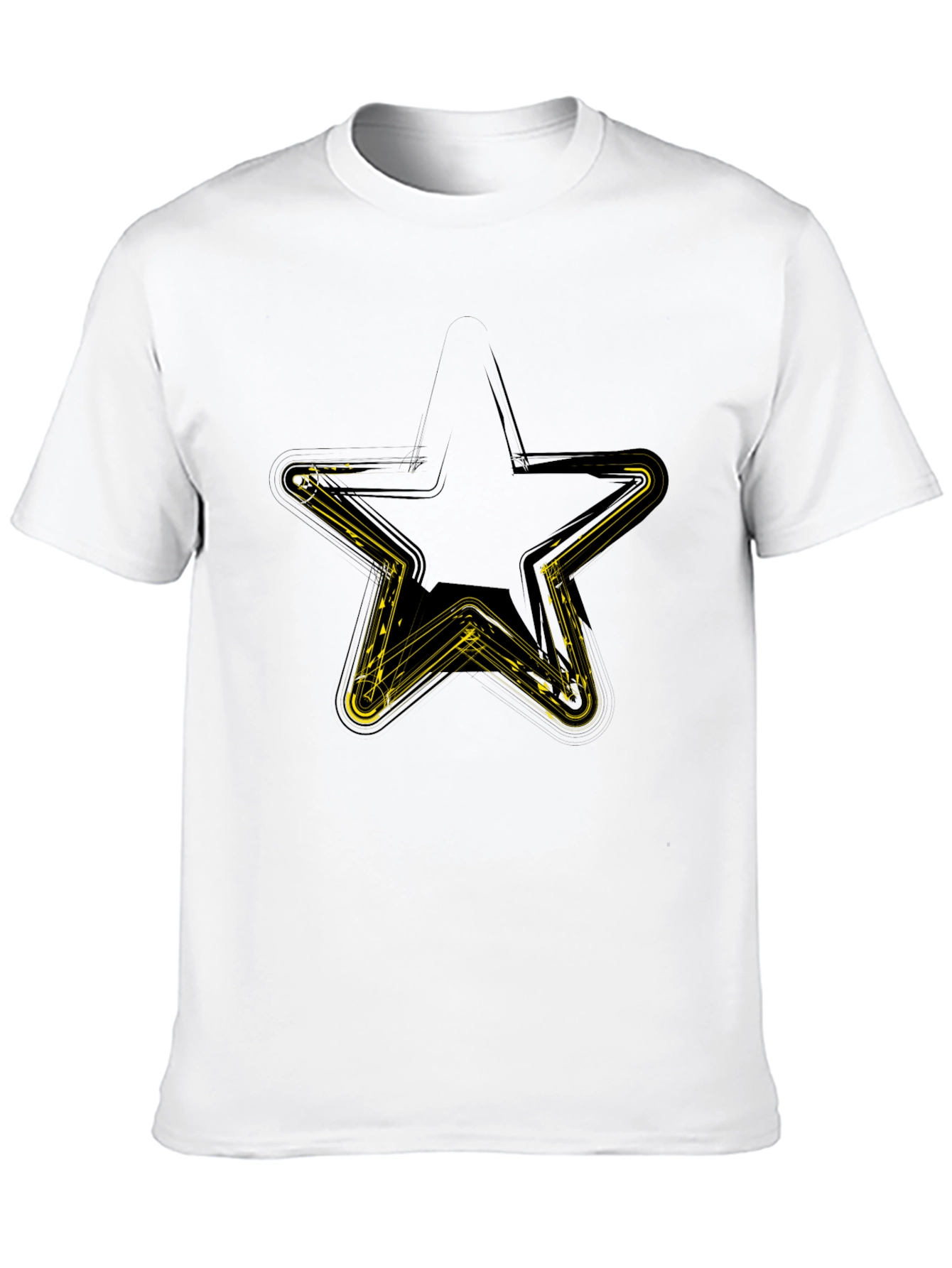 Star Graphic Mens Black T-Shirt