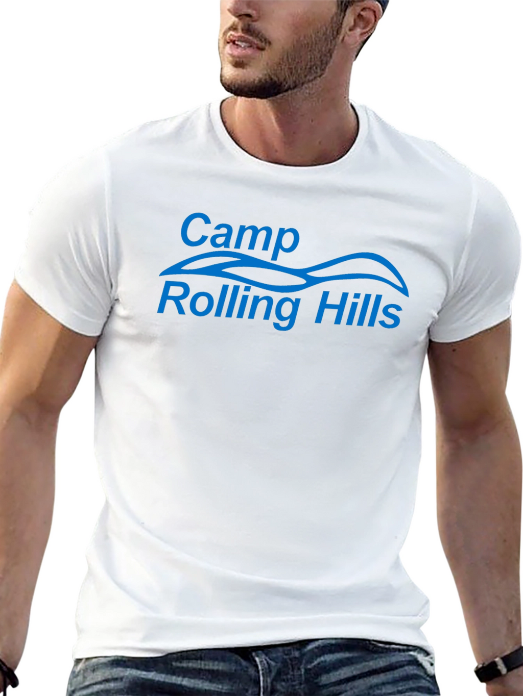 Camp Rolling Hills Black Graphic T-Shirt