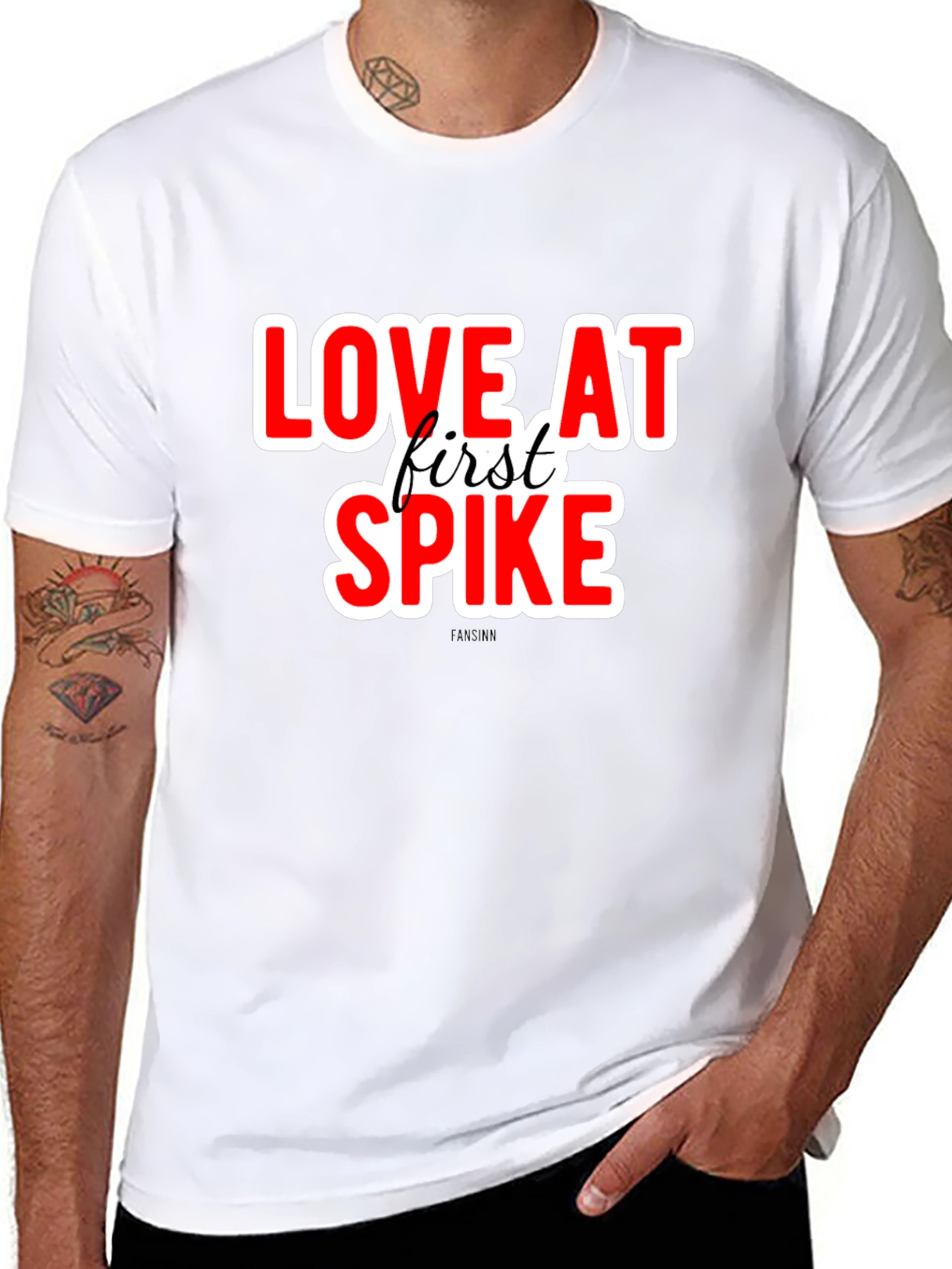 Love at First Spike Volleyball T-Shirt