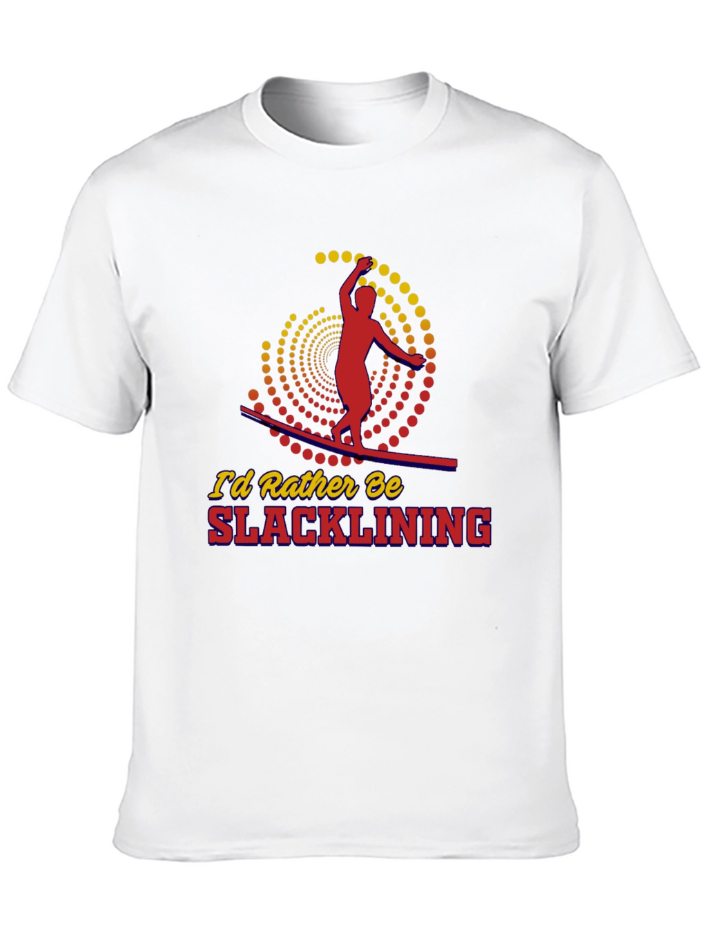 Slacklining Graphic Tee - Black Cotton T-Shirt