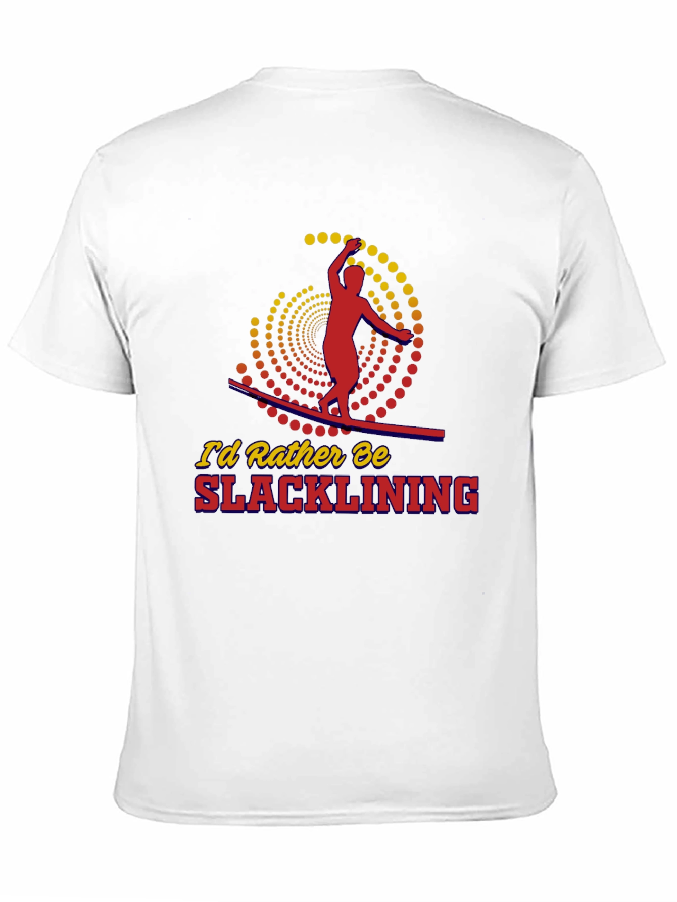 Slacklining Graphic Tee - Black Cotton T-Shirt
