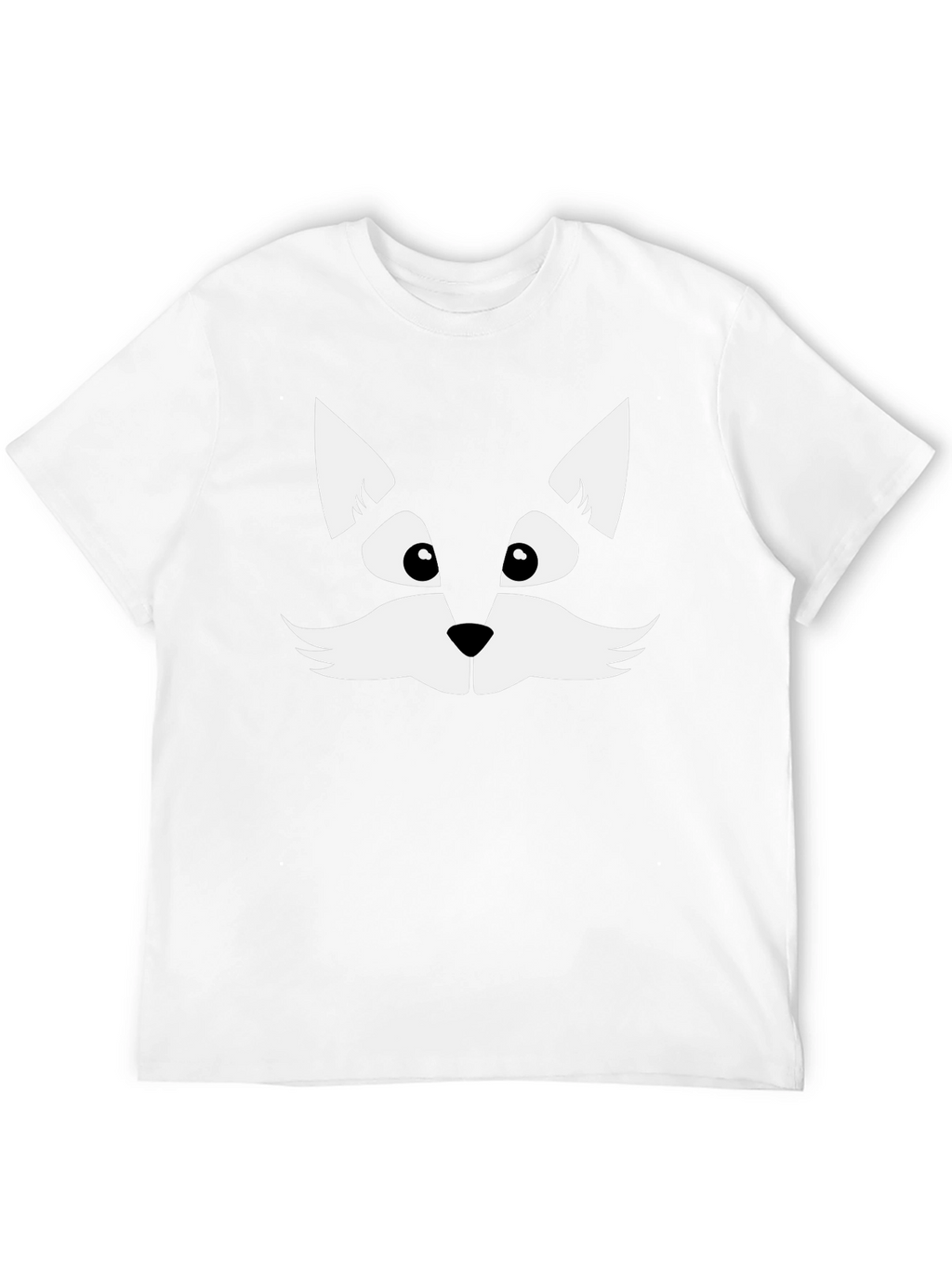 Fun Black T-Shirt with Cute Cat Face Graphic